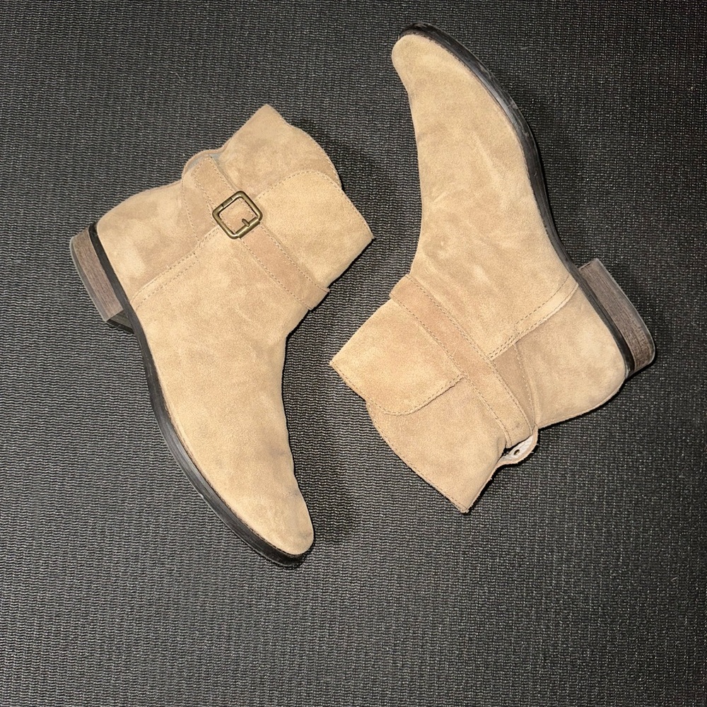 Sam Edelman Malone Ankle Boots Tan Suede Size 10